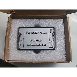 RCA-2 audio signal isolator RCA into RCA out audio current sound filter‎
